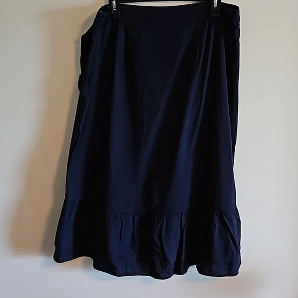 GAP Blue Ruffle Skirt NWT 14 - Picture 2 of 4